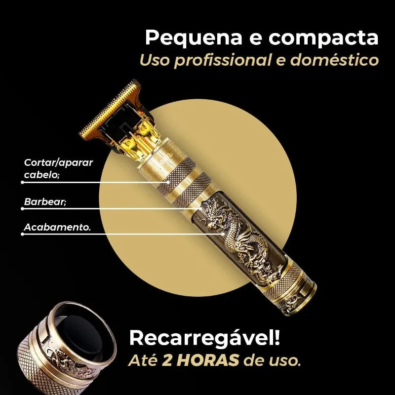 Máquina De Cortar Cabelo e barba vintage sem fio