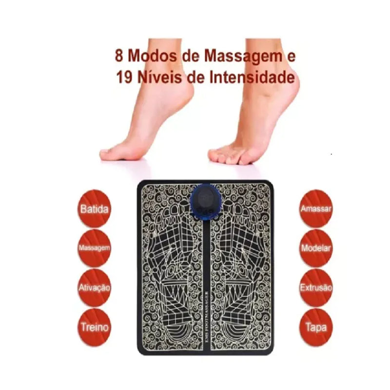 Tapete Massageador Para Os Pés Recarregável